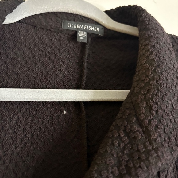 Eileen Fisher Textured Black Blazer Size XL - Picture 5 of 5